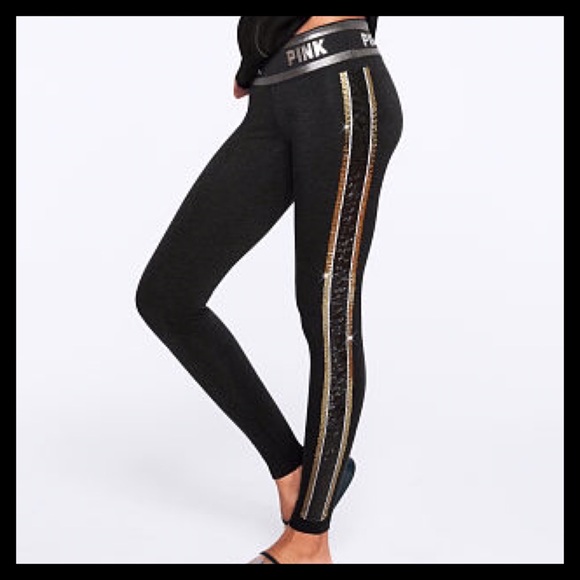 PINK Victoria's Secret Pants - PINK VICTORIA’S SECRET BLING COTTON YOGA LEGGING
